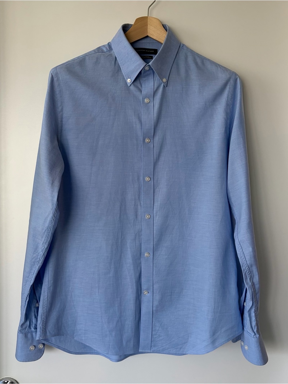 Tommy Hilfiger Light Blue Button-Down Men’s Dress Shirt